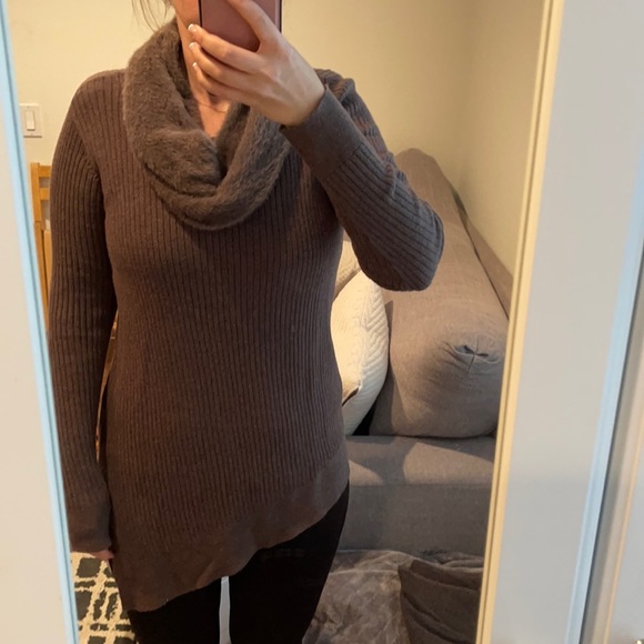 Faux fur detachable brown long sleeve Apt. 9 - Picture 1 of 11